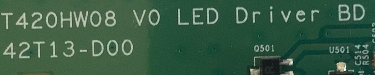 LED DRIVER PARA TV TOSHIBA / NUMERO DE PARTE 55.42T15.D01 / T420HW08 / 5542T15D01 / 42T13-D00 / PANEL T546HF01 V.0 XXXXG / MODELO 42SL417U - Imagen 3